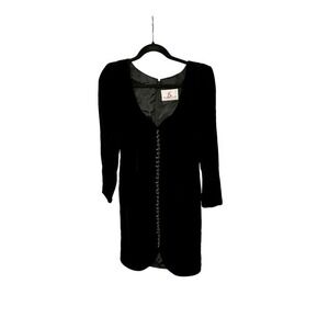 Vintage Huey Waltzer Velvet Party Dress